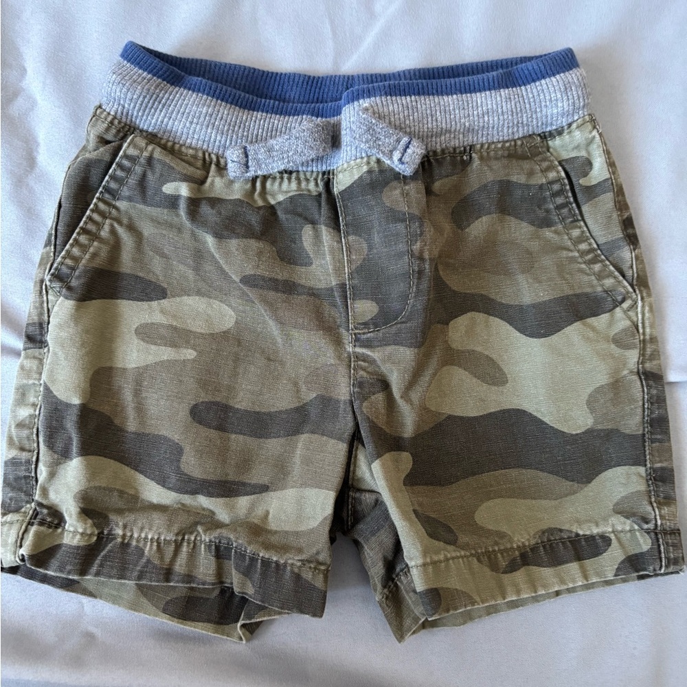 Carter's Blue and Tan Baby Shorts